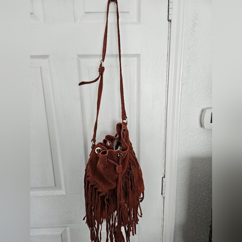 Zara bucket bag with ruffles